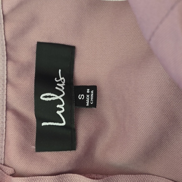 NWT Lulus Andria Mauve Purple Embroidered Strapless Maxi Dress Sz S - Picture 8 of 10